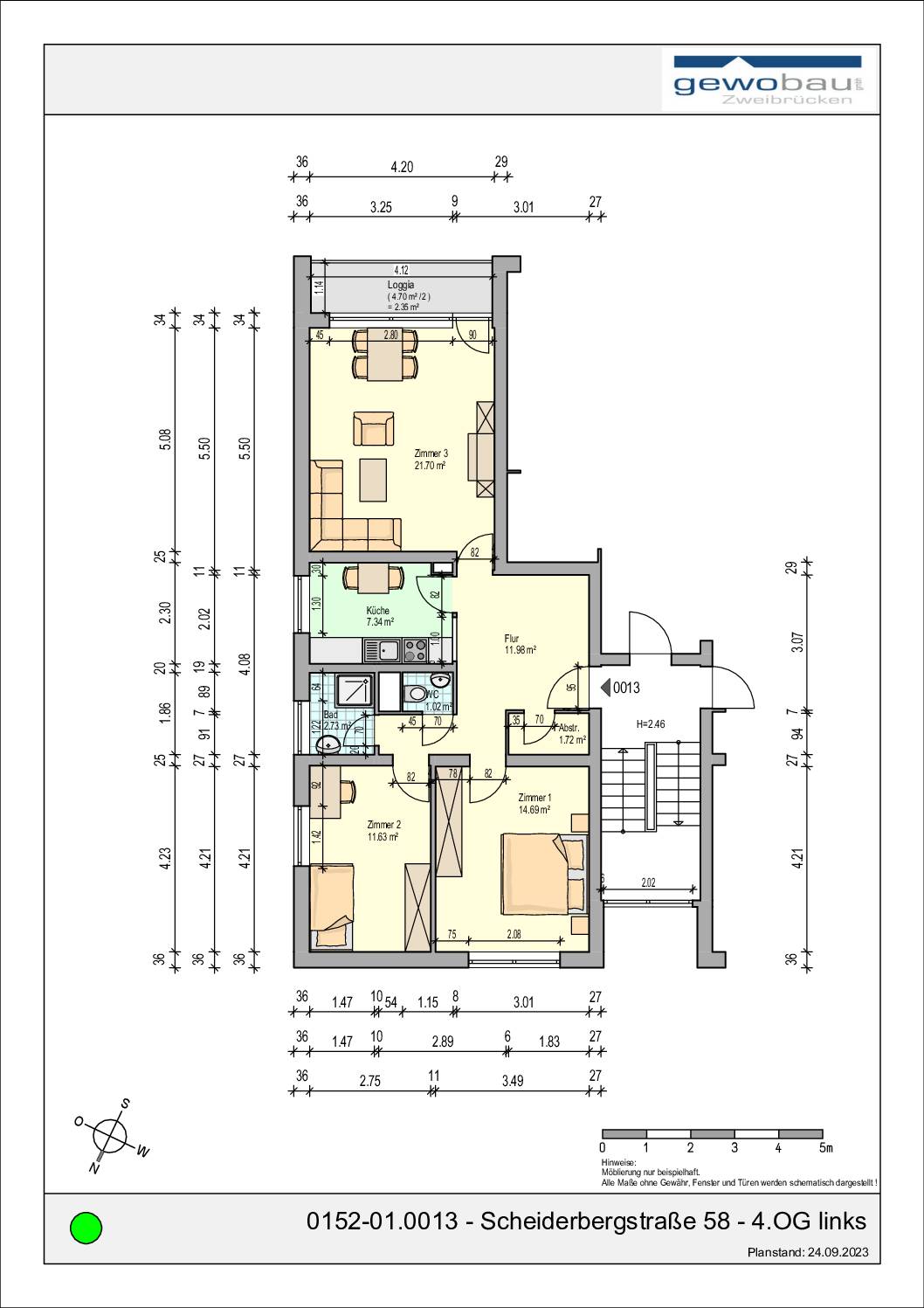0152-01.0013 - Scheiderbergstraße 58 - 4.OG links
