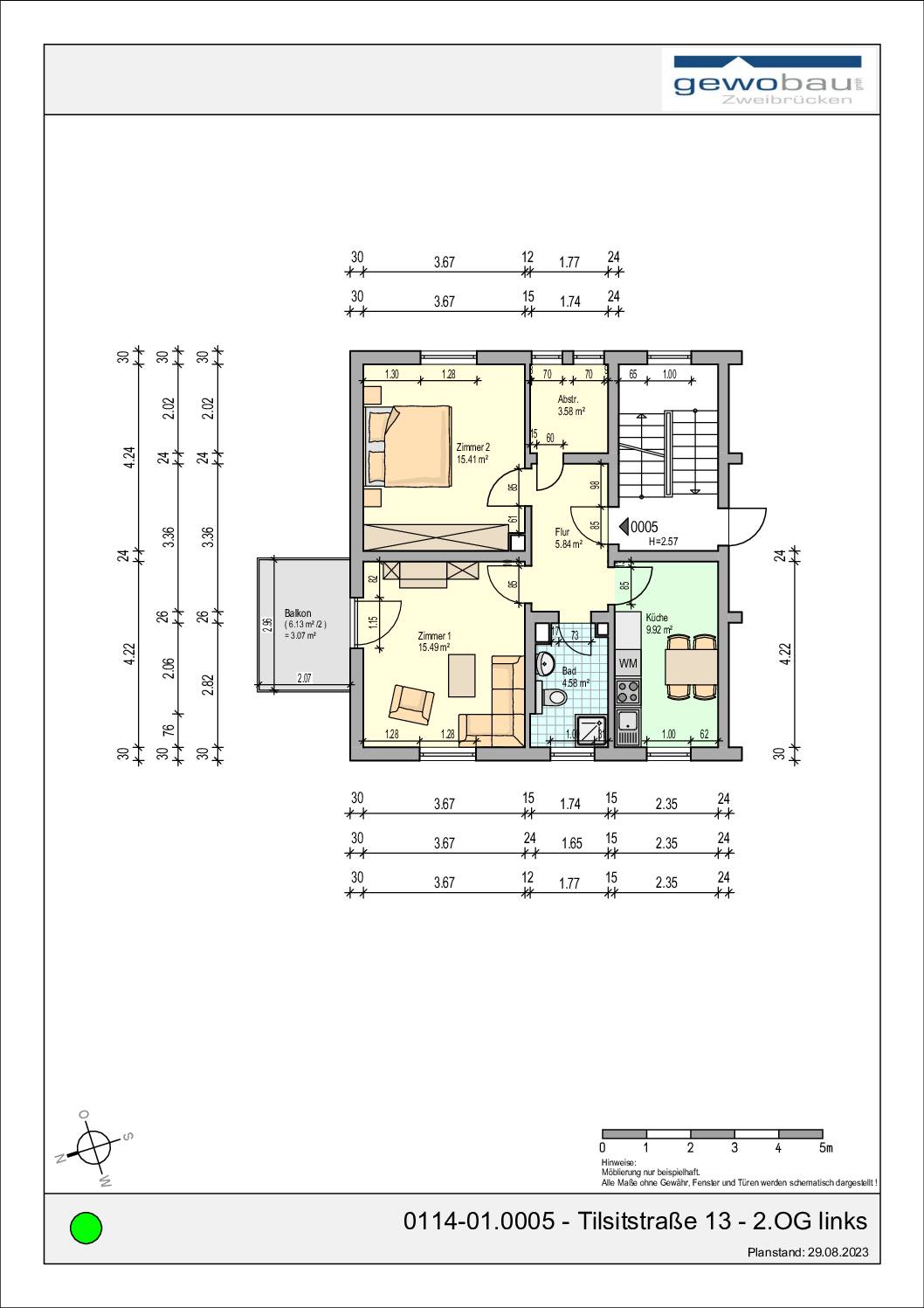 0114-01.0005 - Tilsitstraße 13 - 2.OG links