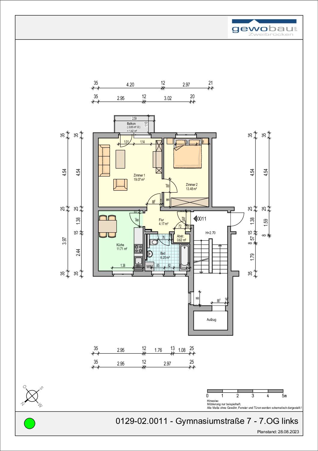 0129-02.0011 - Gymnasiumstraße 7 - 7.OG links