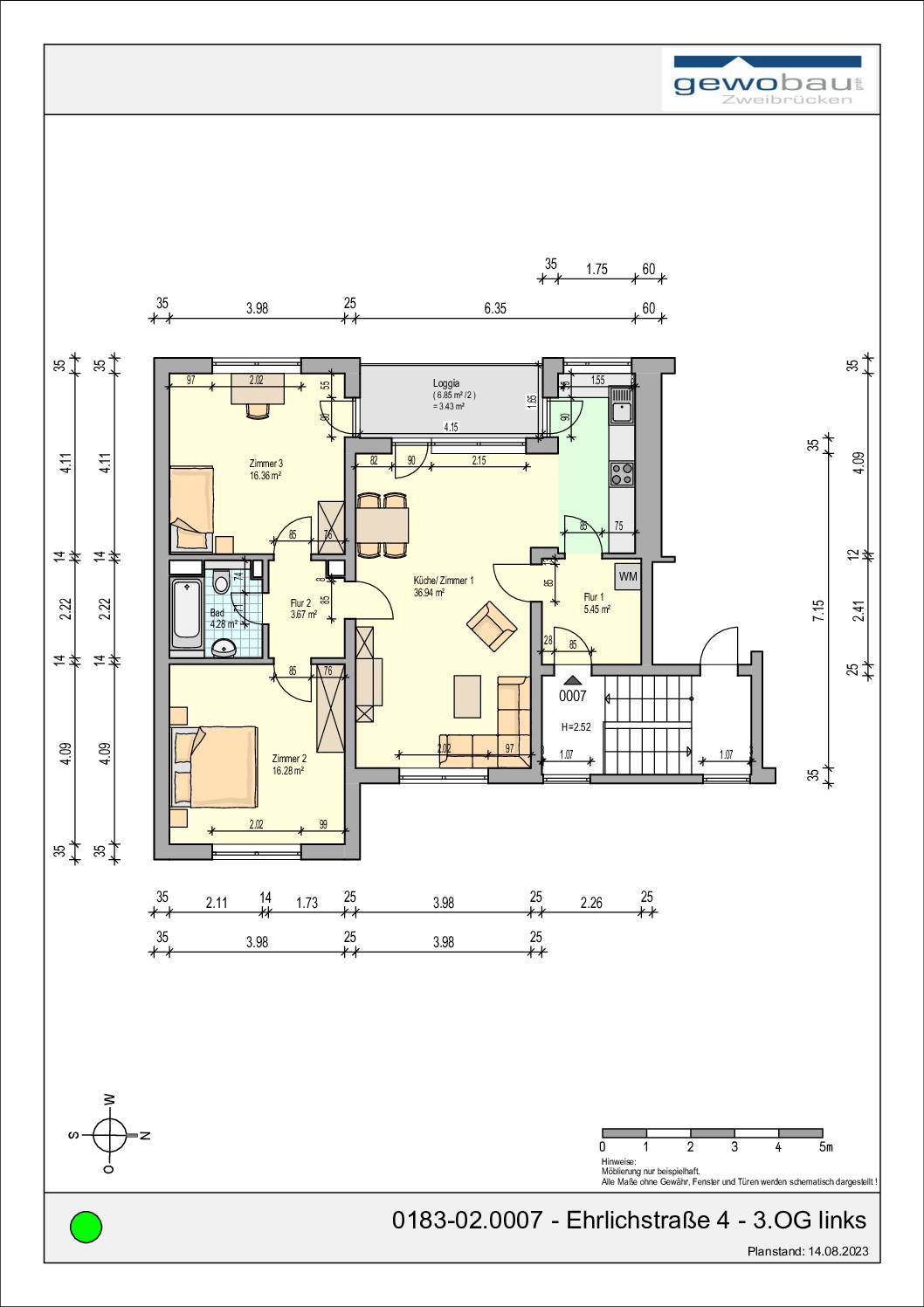 0183-02.0007 - Ehrlichstraße 4 - 3.OG links