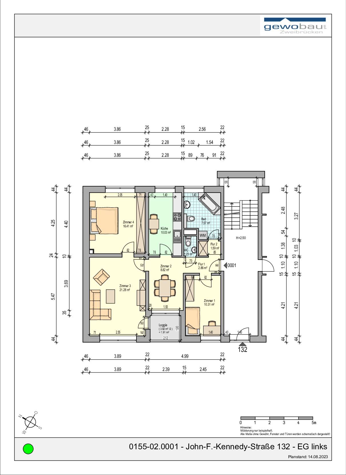0155-02.0001 - John-F.-Kennedy-Straße 132 - EG links