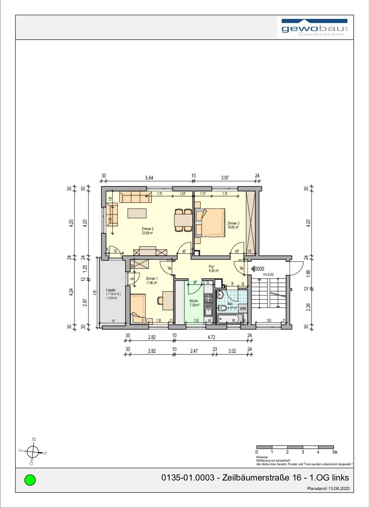 0135-01.0003 - Zeilbäumerstraße 16 - 1.OG links