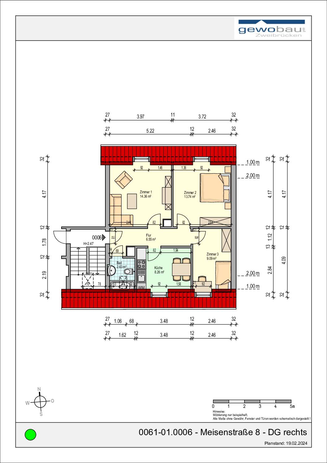 0061-01.0006 - Meisenstraße 8 - DG rechts