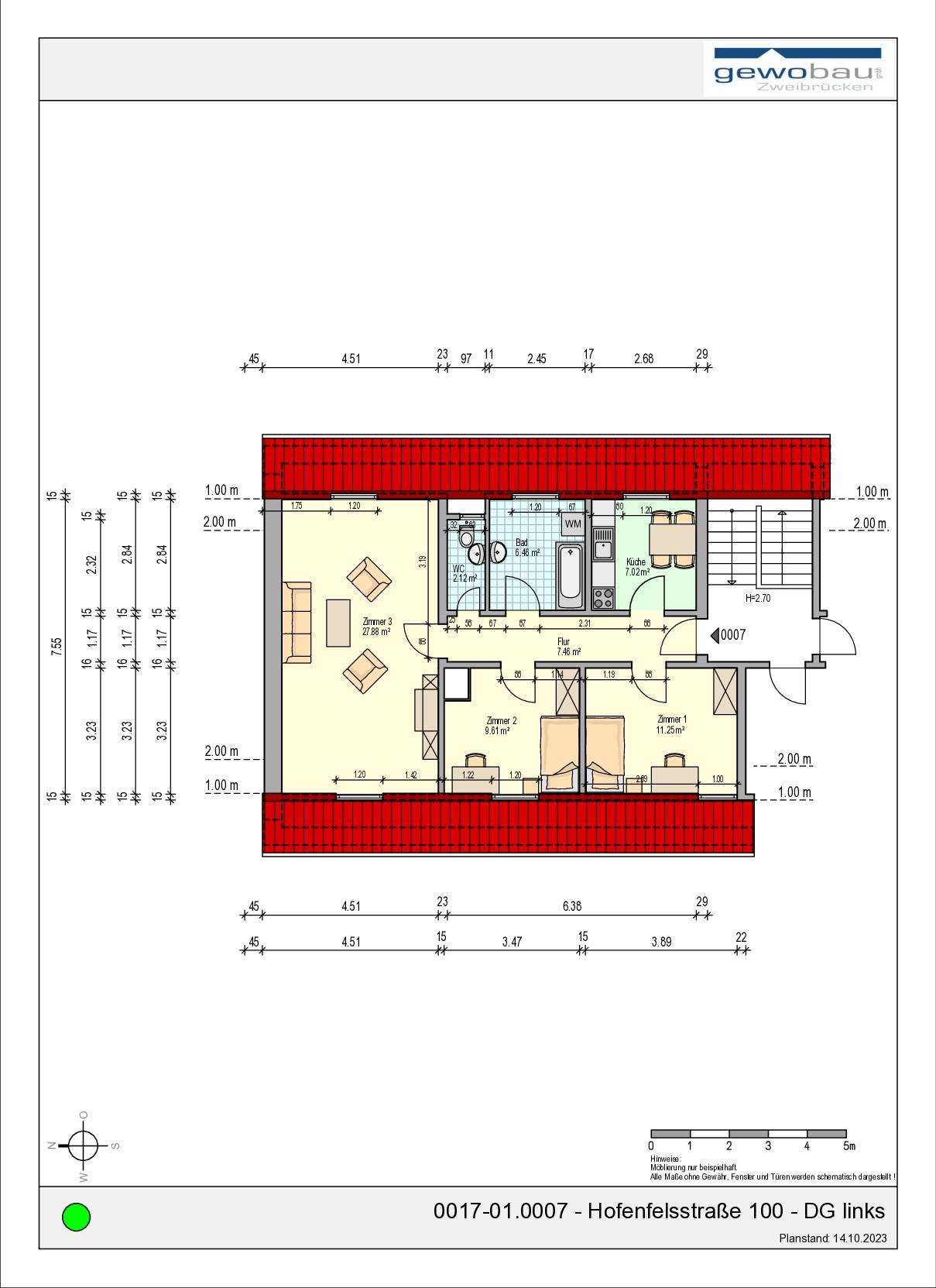0017-01.0007 - Hofenfelsstraße 100 - DG links